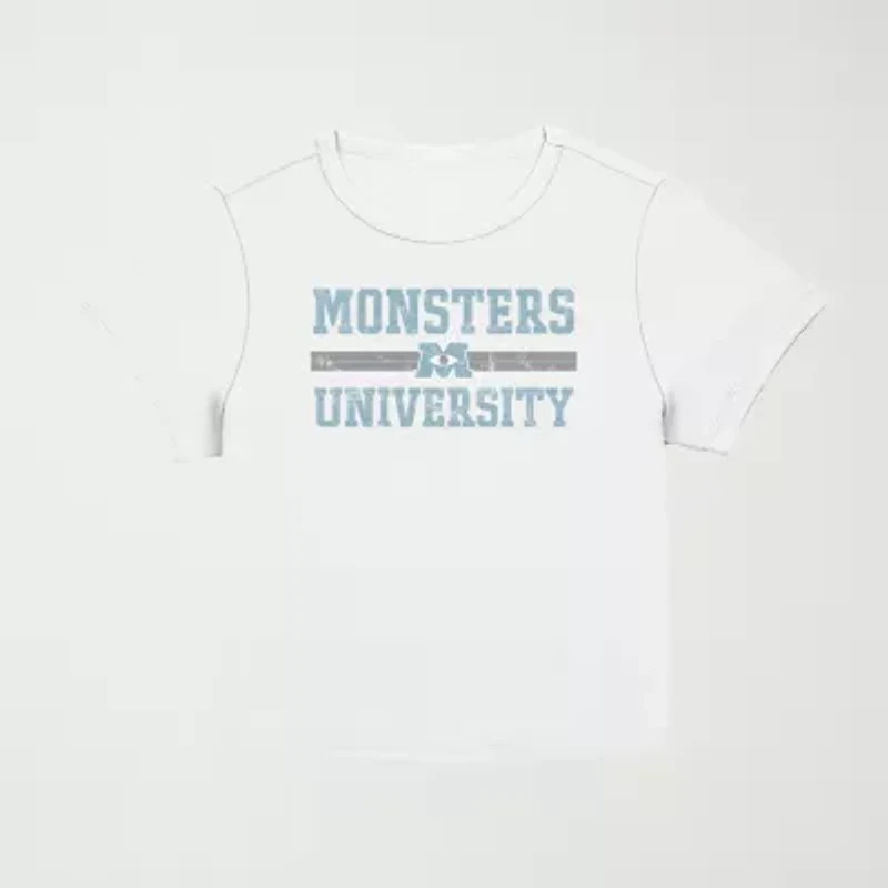 Pixar Monsters University Baby Tee Womens Crew Neck Short Sleeve Juniors Graphic T-Shirt