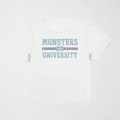 Pixar Monsters University Baby Tee Womens Crew Neck Short Sleeve Juniors Graphic T-Shirt