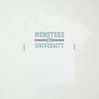 Pixar Monsters University Baby Tee Womens Crew Neck Short Sleeve Juniors Graphic T-Shirt