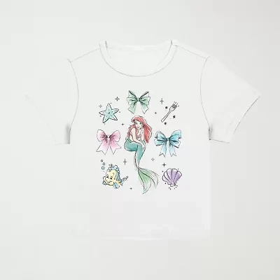 Disney Princess Ariel Baby Tee Womens Crew Neck Short Sleeve Juniors Graphic T-Shirt
