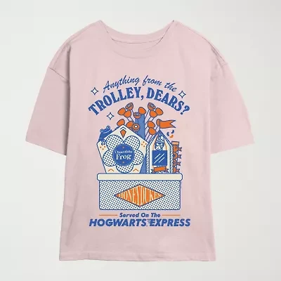 Harry Potter Trolly Tee Womens Crew Neck Short Sleeve Juniors Graphic T-Shirt