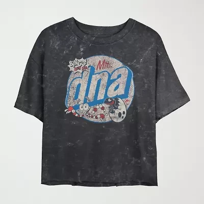 Jurassic World Mr Dna Tee Womens Juniors Crew Neck Short Sleeve Graphic T-Shirt