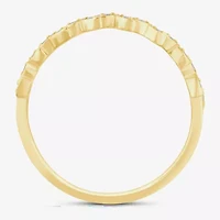 (I / Si2) Womens Diamond Accent Lab Grown White 10K Gold Band