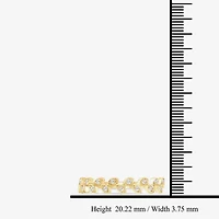 (I / Si2) Womens Diamond Accent Lab Grown White 10K Gold Band