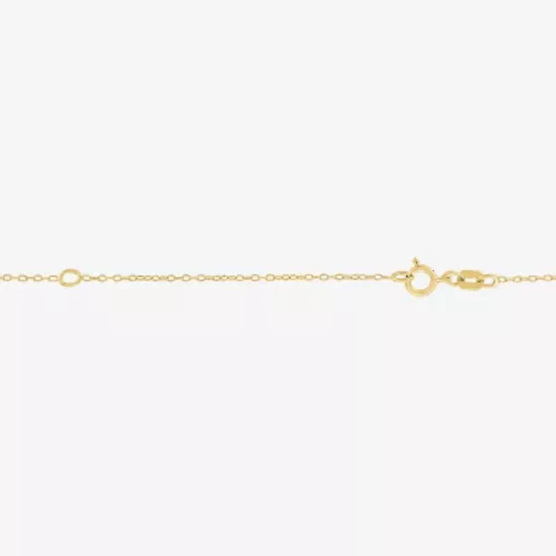 Nana (G-H / Si2-I1) Womens 1/10 CT. T.W. Lab Grown White Diamond 14K Gold Over Silver 16 Inch Pendant Necklace