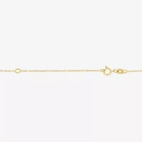 Nana (G-H / Si2-I1) Womens 1/10 CT. T.W. Lab Grown White Diamond 14K Gold Over Silver 16 Inch Pendant Necklace