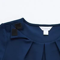 Liz Claiborne Texture Tee Womens Easy-on + Easy-off Round Neck Short Sleeve Adaptive Blouse