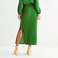 Bold Elements Womens Midi Pencil Skirt