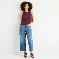 a.n.a Crochet Womens Crew Neck Sleeveless Pullover Sweater