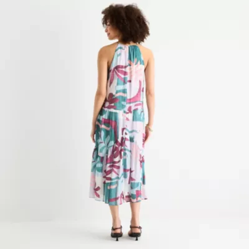 a.n.a Halter Neck Womens Sleeveless Maxi Dress