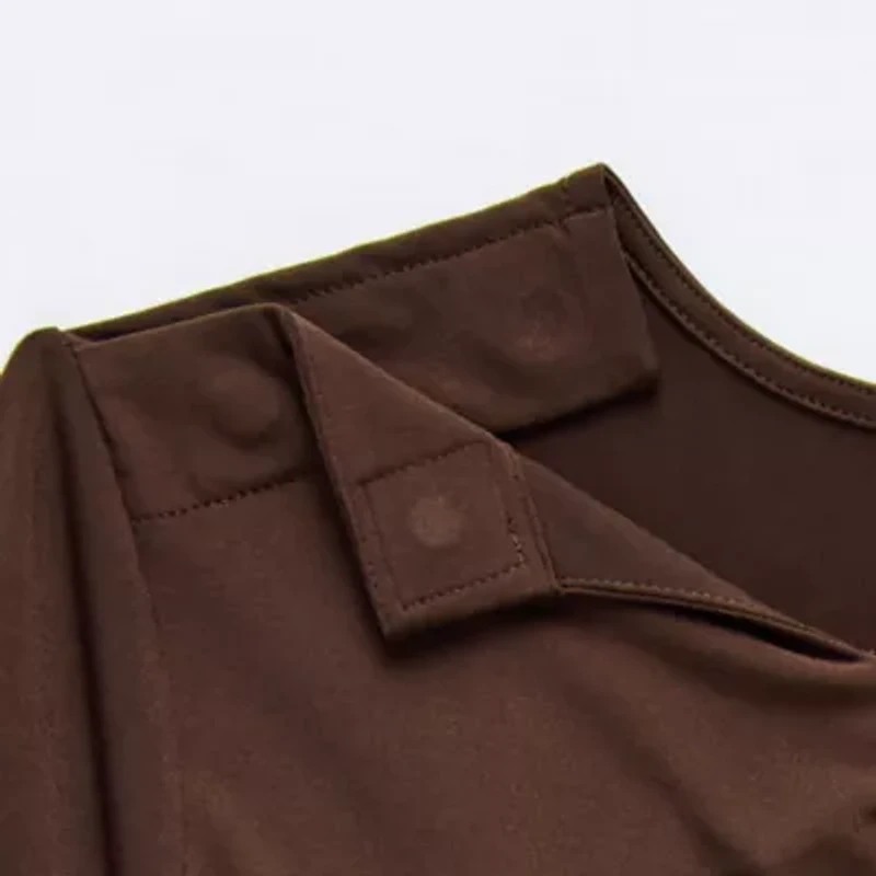 Liz Claiborne Womens Easy-on + Easy-off 3/4 Sleeve Adaptive Plus Blouse