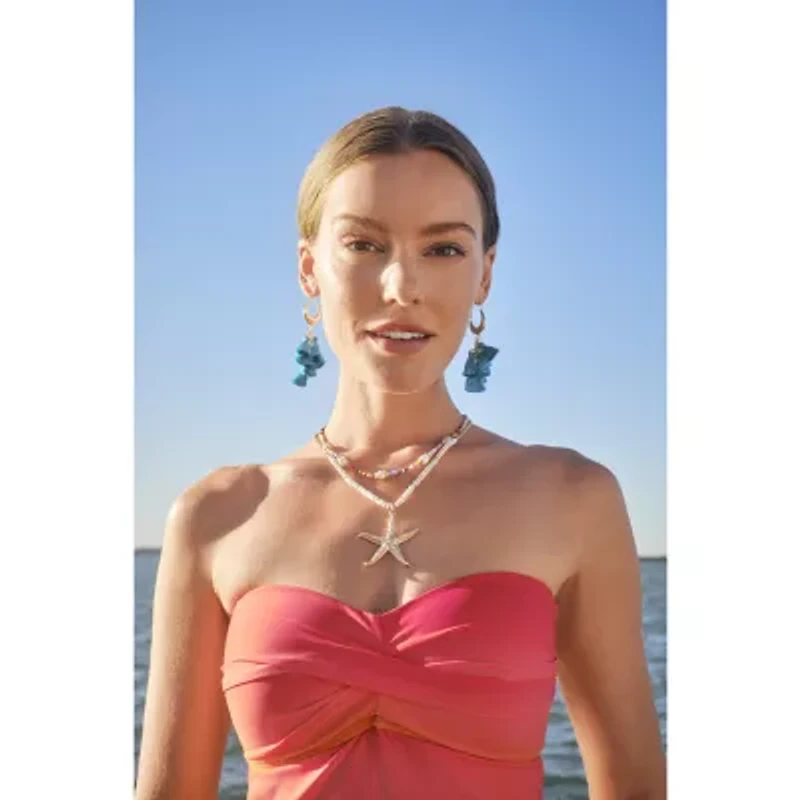 Bijoux Bar Gold Tone Womens Drop Earrings