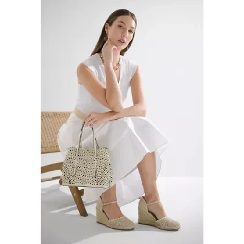 Liz Claiborne Hammered Womens Round Drop Earrings