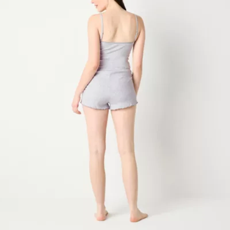 Arizona Body Womens Pointelle V-Neck Sleeveless 2-pc. Pajama Sets