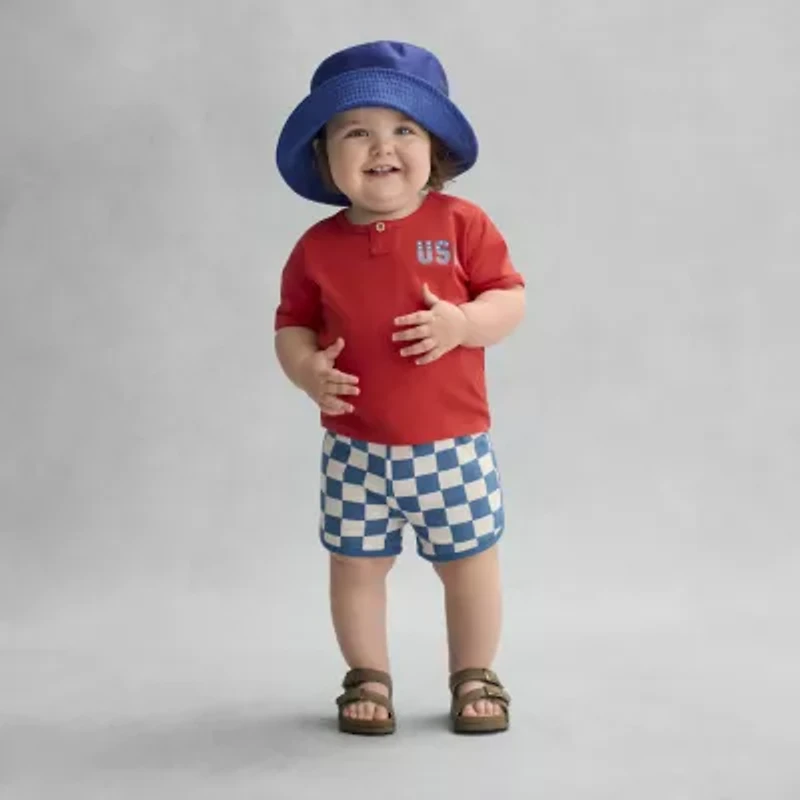 Stepping Stone Infant Boys Double Strap Footbed Sandal