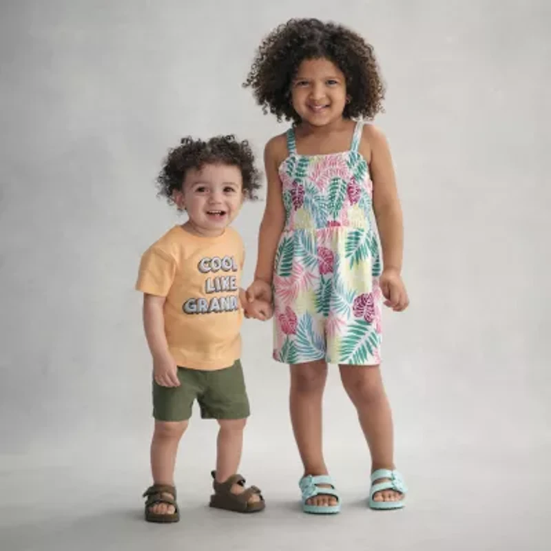 Stepping Stone Infant Boys Double Strap Footbed Sandal