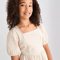 Thereabouts Little & Big Kid Girls Short Sleeve A-Line Dress