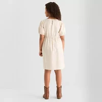 Thereabouts Little & Big Kid Girls Short Sleeve A-Line Dress
