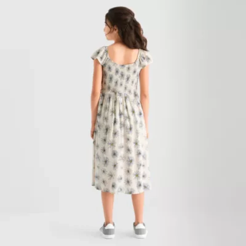 Thereabouts Little & Big Kid Girls 2-pc. Sleeveless Flutter Sleeve A-Line Dress