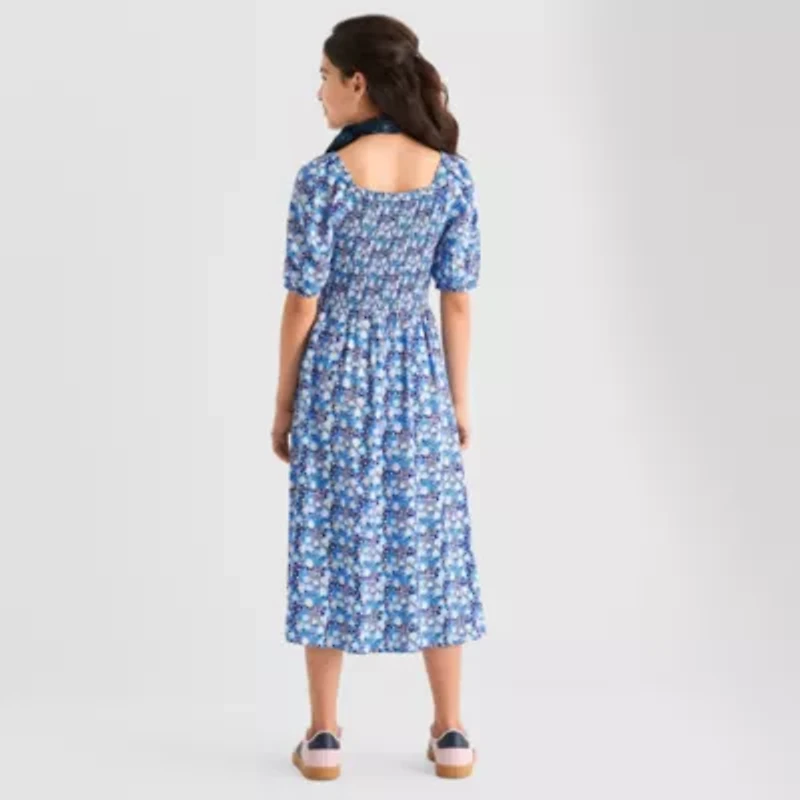 Thereabouts Little & Big Kid Girls 2-pc. Short Sleeve Puffed A-Line Dress