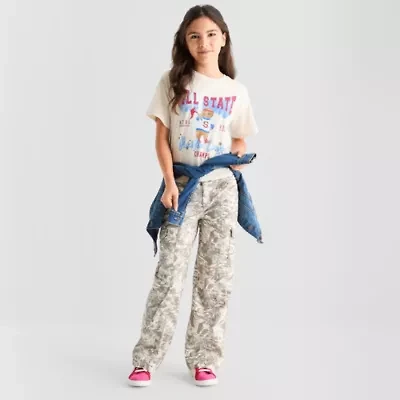 Thereabouts Little & Big Girls Wide Leg Cargo Pant