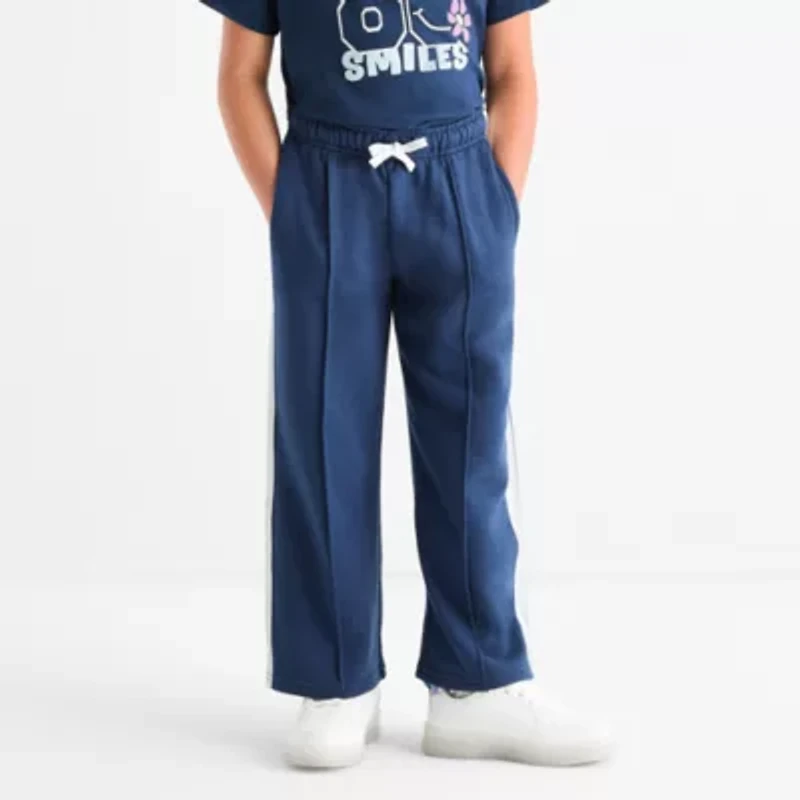 Thereabouts Pintuck Little Girls Wide Leg Regular Fit Pull-On Pant