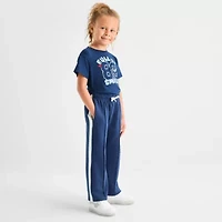 Thereabouts Pintuck Little Girls Wide Leg Regular Fit French Terry Pull-On Pant