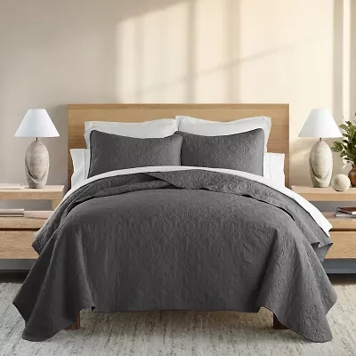 Casual Comfort Premium Ultra Soft Damask Pattern Quilted Coverlet Set