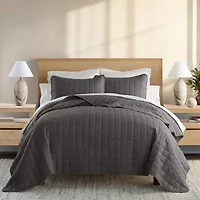 Casual Comfort Premium Ultra Soft Square Pattern Quilted Coverlet Set