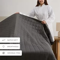Casual Comfort Premium Ultra Soft Square Pattern Quilted Coverlet Set