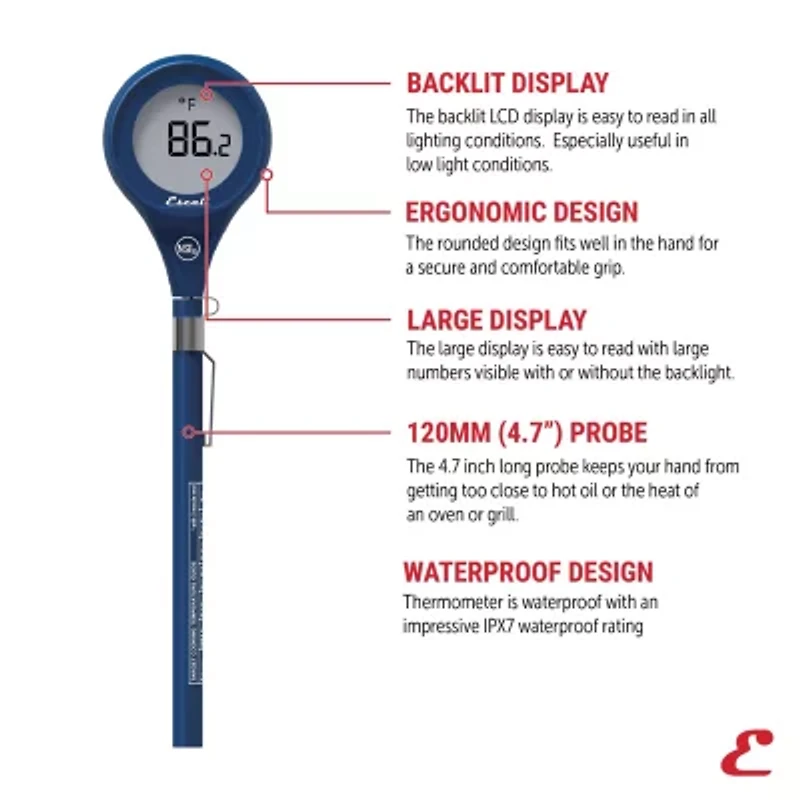 Escali Easy Read Waterproof Digital Thermometers