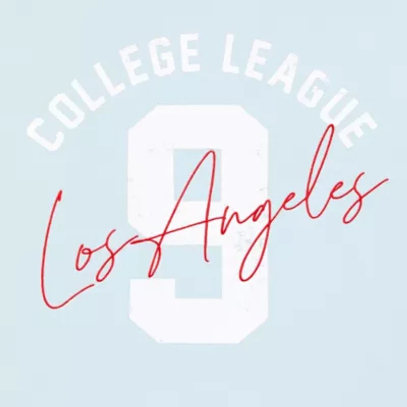 New World College League Crew Fleece Womens Juniors Neck Long Sleeve Sweatshirt