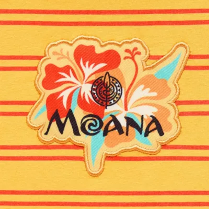 Moana Baby Tee Womens Juniors Crew Neck Short Sleeve Fitted Graphic T-Shirt