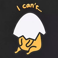 Gudetama Boyfriend Tee Womens Juniors Crew Neck Short Sleeve Loose Fit Graphic T-Shirt