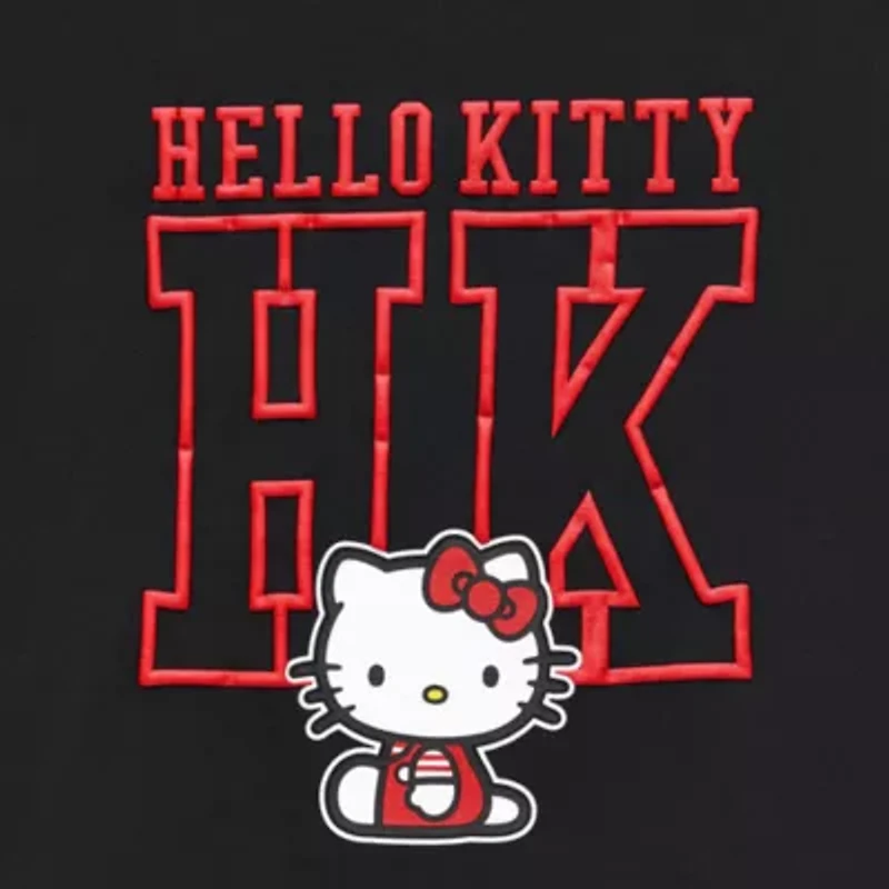 Hello Kitty Boyfriend Tee Womens Juniors Crew Neck Short Sleeve Loose Fit Graphic T-Shirt