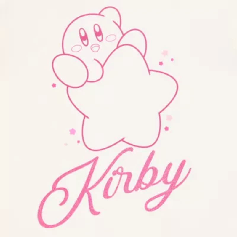 Kirby Hot Tee Boyfriend Womens Juniors Crew Neck Short Sleeve Loose Fit Graphic T-Shirt