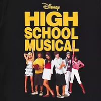 High School Musical Boyfriend Tee Womens Juniors Crew Neck Short Sleeve Loose Fit Hello Kitty Graphic T-Shirt