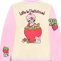 Womens Juniors Strawberry Shortcake Bomber Jacket