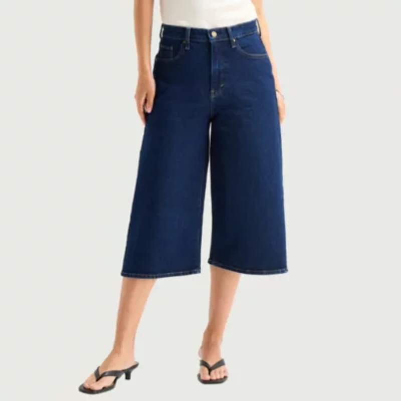a.n.a Womens Denim Culotte Jean
