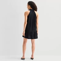a.n.a Womens Sleeveless Striped A-Line Dress