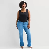a.n.a Womens Plus Sweetheart Neck Sleeveless Blouse