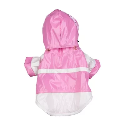 The Pet Life Baby Blue Pvc Waterproof Adjustable Raincoat