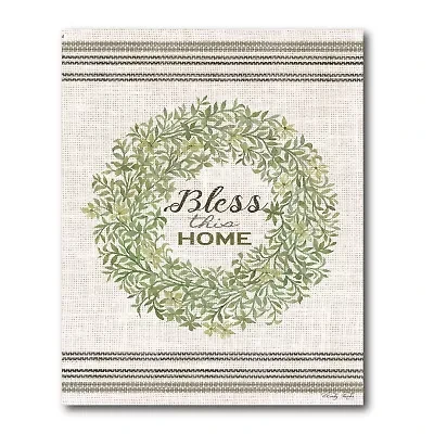Courtside Market Bless This Home Canvas Art