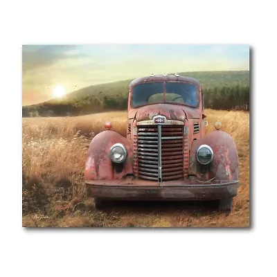 Courtside Market Old Truck Canvas Art