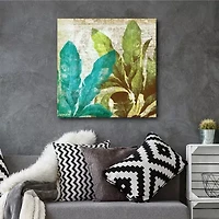 Courtside Market Tropical Leaves Canvas Art