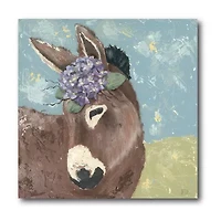 Courtside Market Pretty Donkey Canvas Art