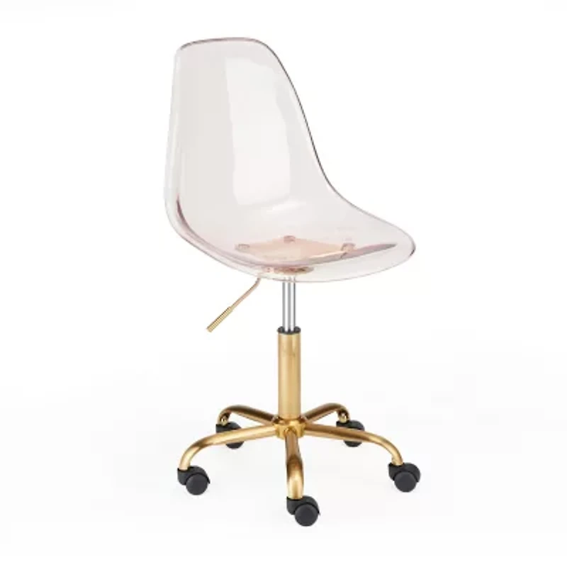 Urban Shop Acrylic Rolling Chair
