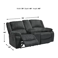 Signature Design by Ashley® Dryden Pad-Arm Reclining Loveseat