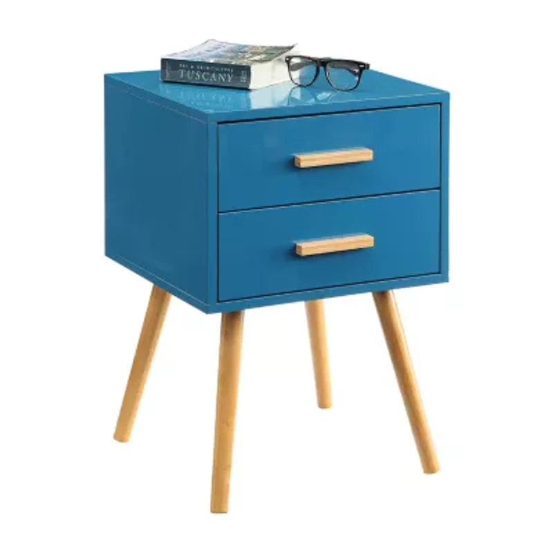 Oslo Living Room Collection Storage 2-Drawer End Table