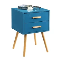 Oslo Living Room Collection Storage 2-Drawer End Table